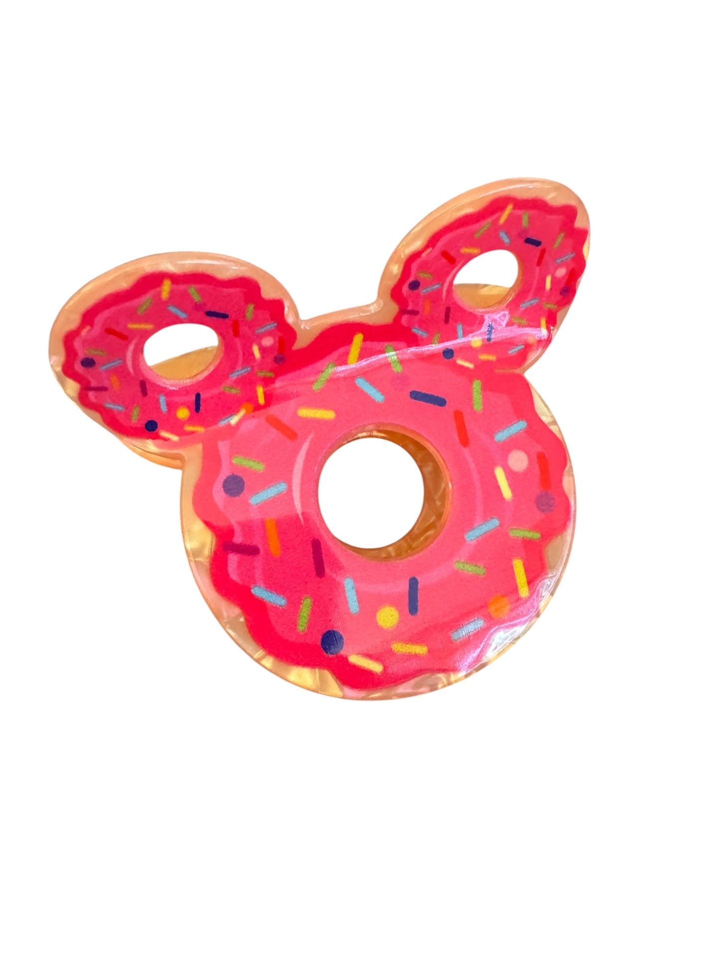 Donut Mouse Ear Claw Clips for Girls