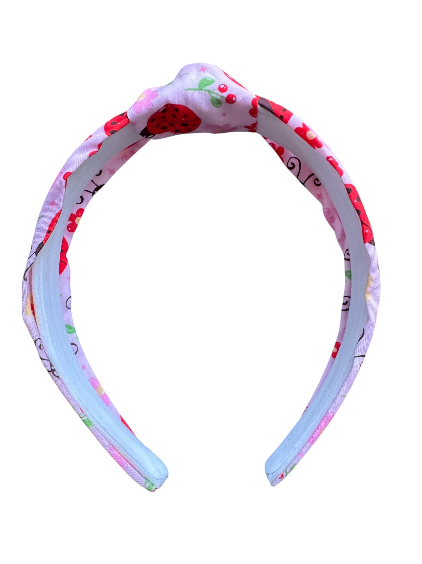 Ladybug Tie Knot Headband for Girls - Spring Headband