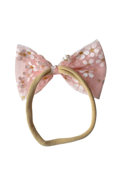 Daisy Tulle Hair Bows for Babies & Toddlers | Spring Flower Hair Accessories