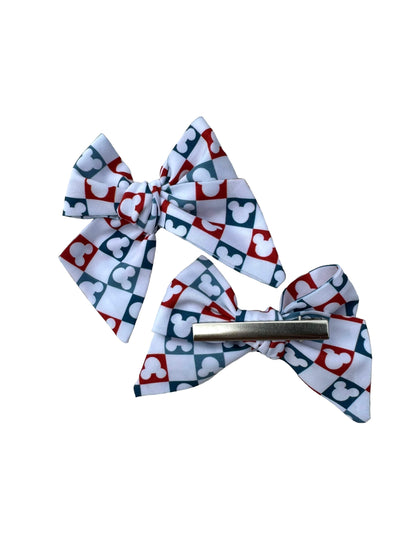 Patriotic Mouse Hair Bows