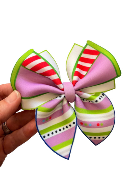 Toys Bubble Bow for Girls – Movie-Inspired Alligator Clip Hair Accessory