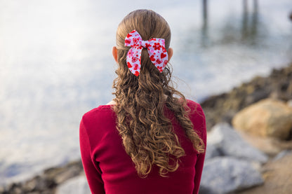 Love and Hearts Hair Bows - Valentine's Day Hair Bows for Girls