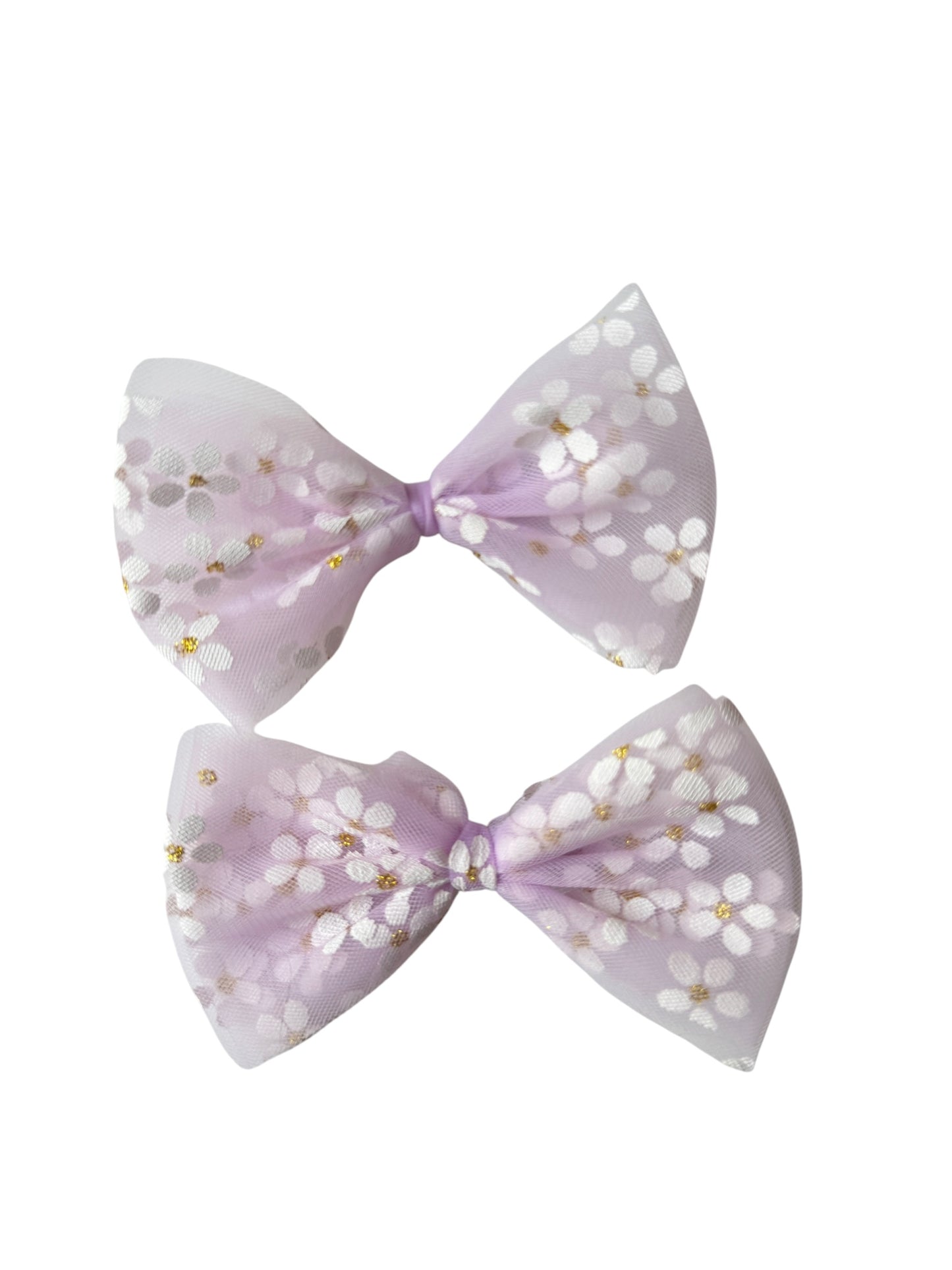 Daisy Tulle Hair Bows for Babies & Toddlers | Spring Flower Hair Accessories