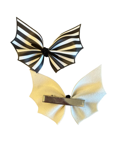 Striped Bats Hair Bows