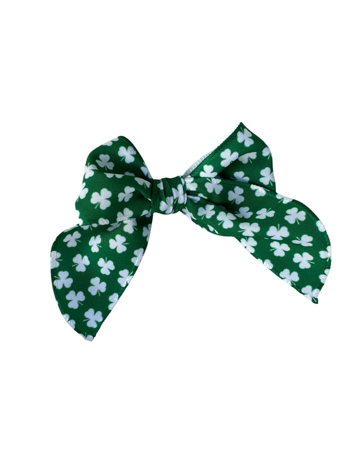 *Green Shamrock Hair Bows