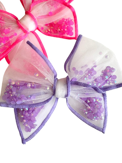 *Glitter Shaker Hair Bows