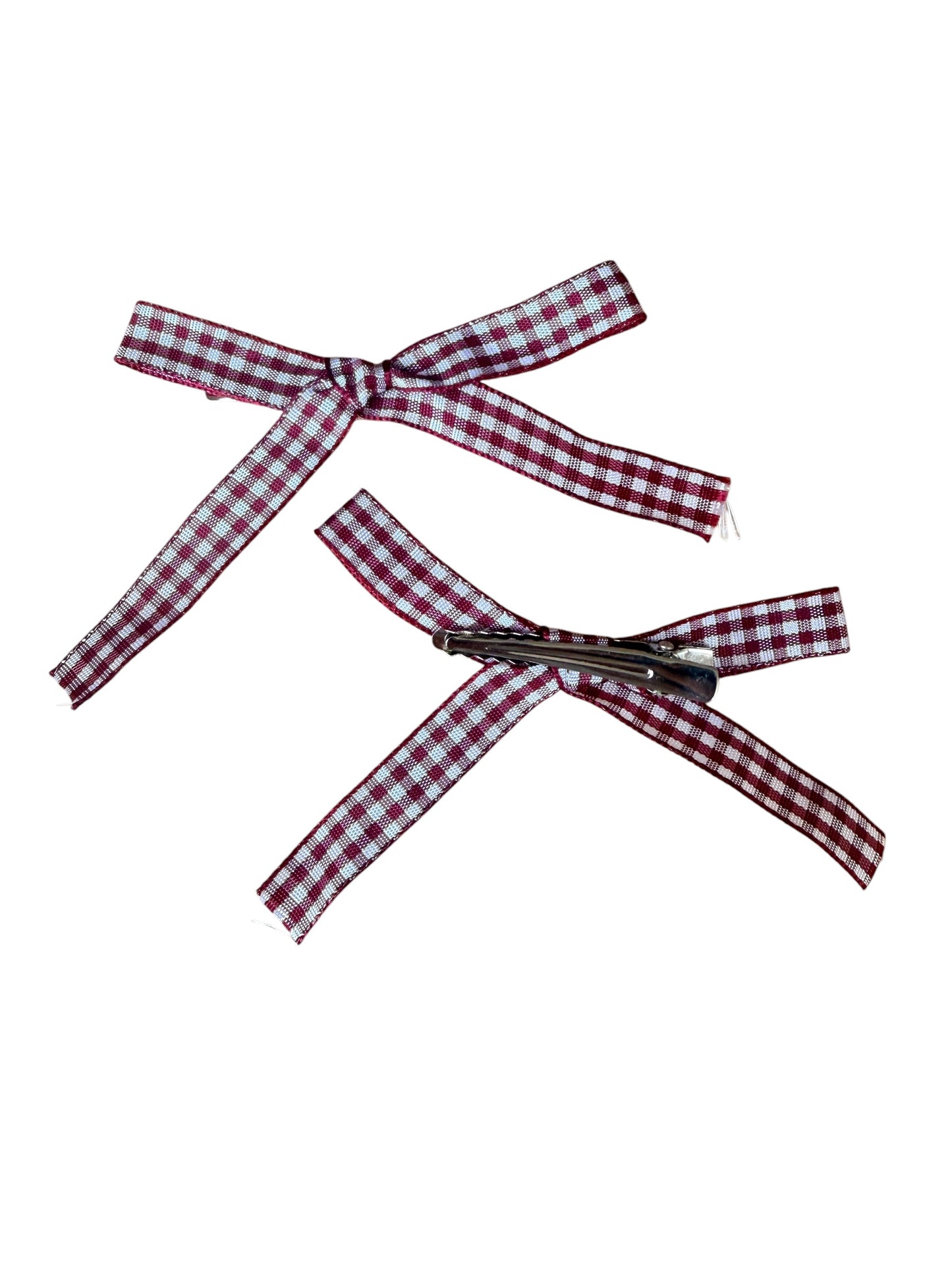 Gingham Mini Hair Bows & Headbands for Kids – Everyday Bow in 10 Colors