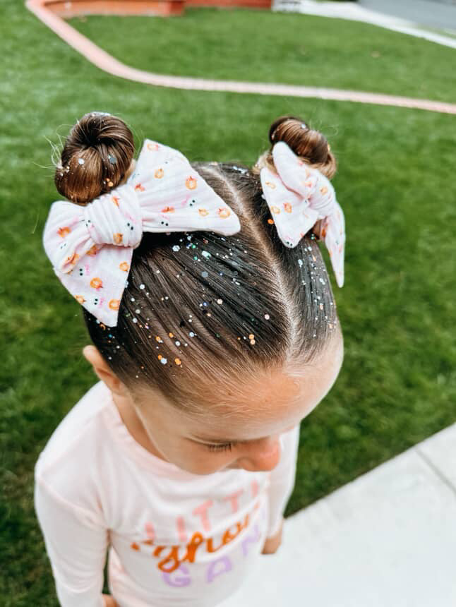 Pink Ghost with Hair Bow | Halloween Bows for Kids & Toddlers