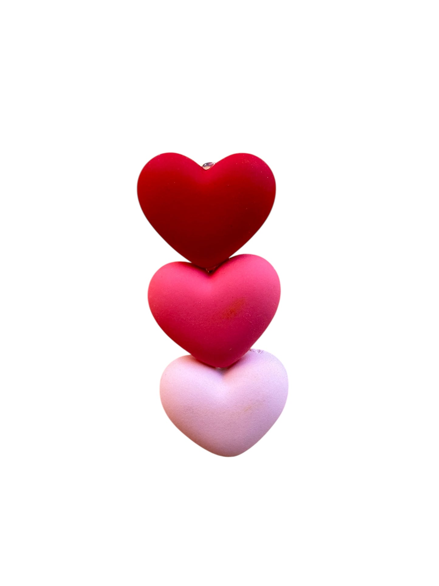 Resin Heart Hair Clips - Valentine's Clips