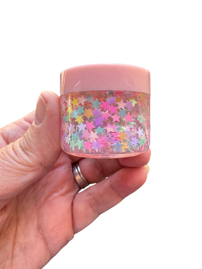 Pastel Stars Glitter Hair & Body Gel | Sparkle Glitter Gel for Kids & Teens