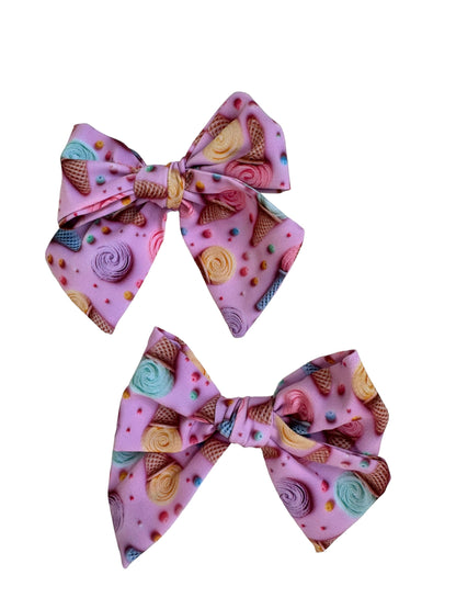 Ice Cream Shop Hair Bows