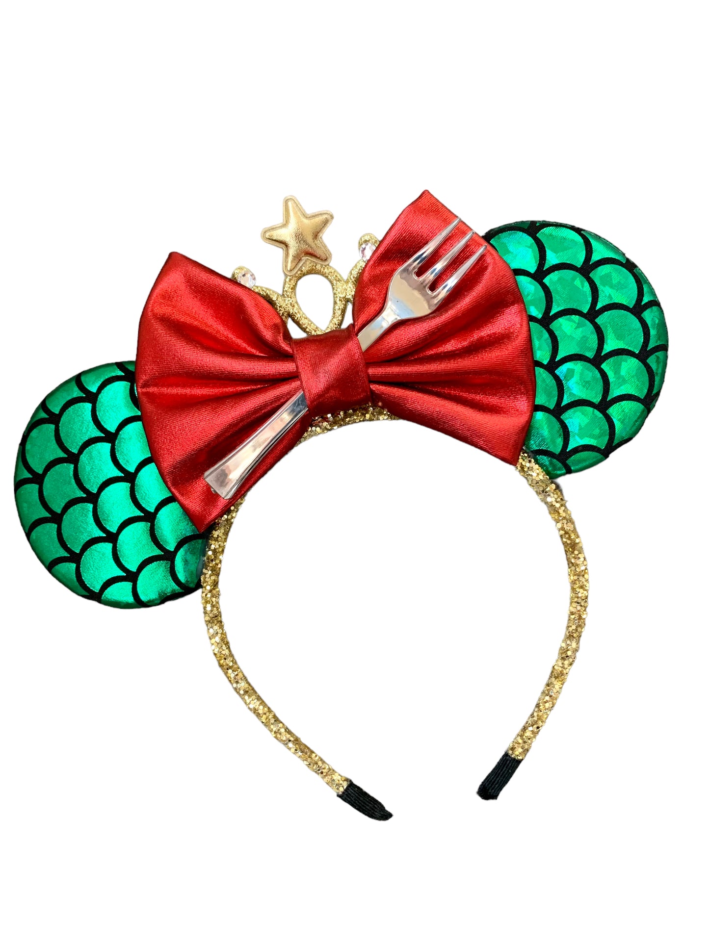 *Green Mermaid Mouse Ear Headband