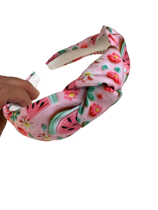 *Pink Watermelon Hair Bows