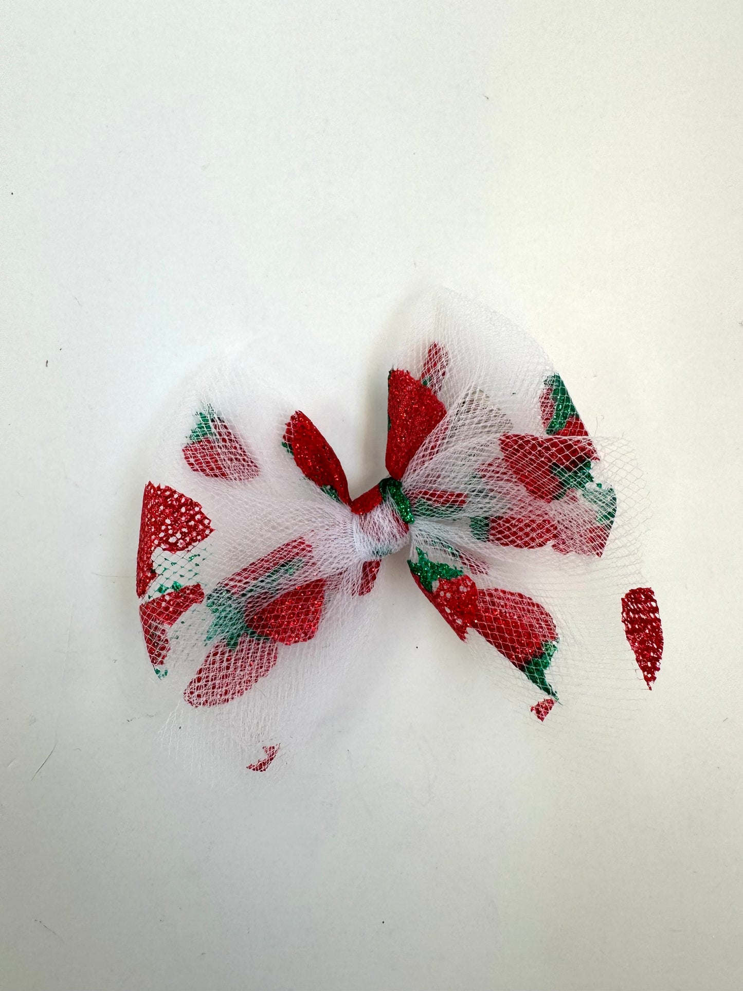 Tulle Strawberry Hair Bows