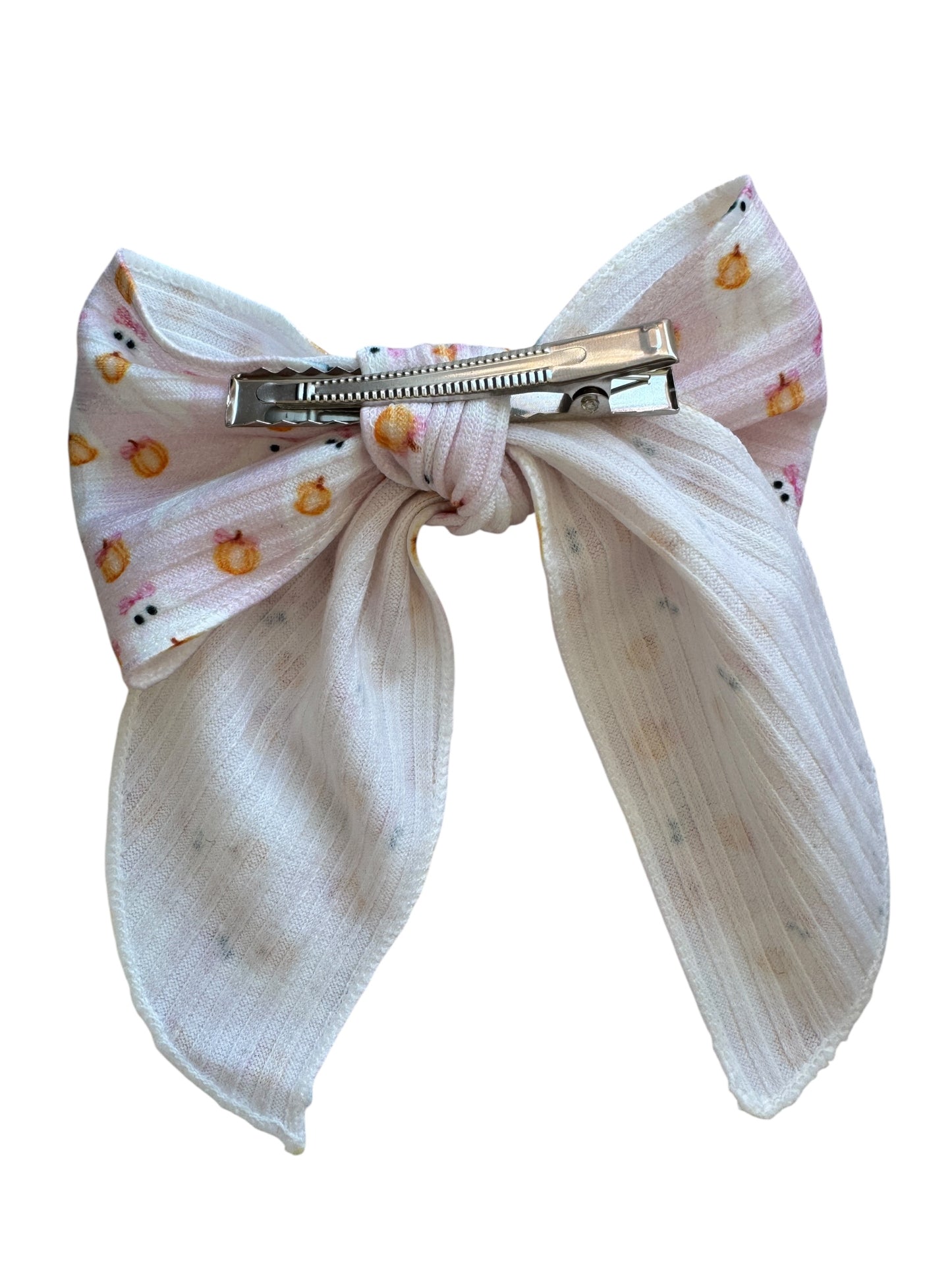 Pink Ghost with Hair Bow | Halloween Bows for Kids & Toddlers
