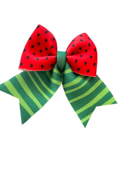 *Watermelon Pigtail Bows