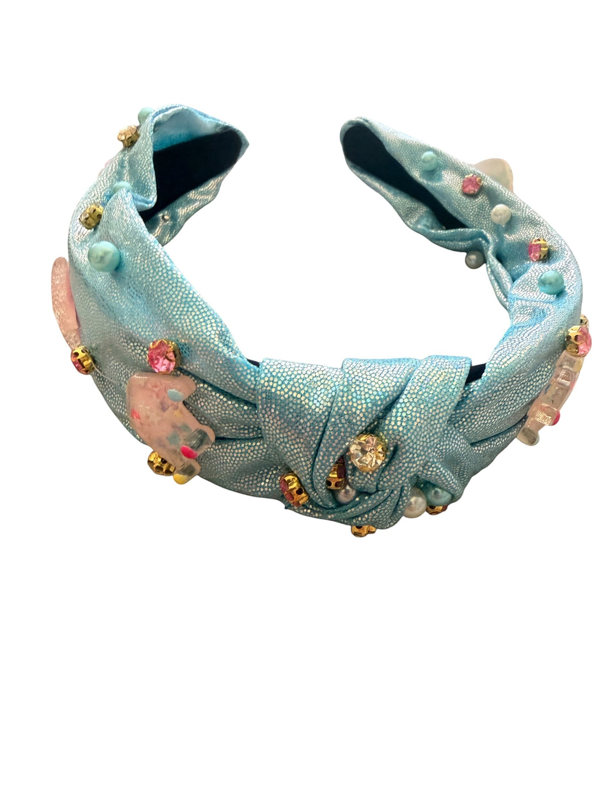 Mermaid Rhinestone Headband – Seashell Embellished Hair Accessory