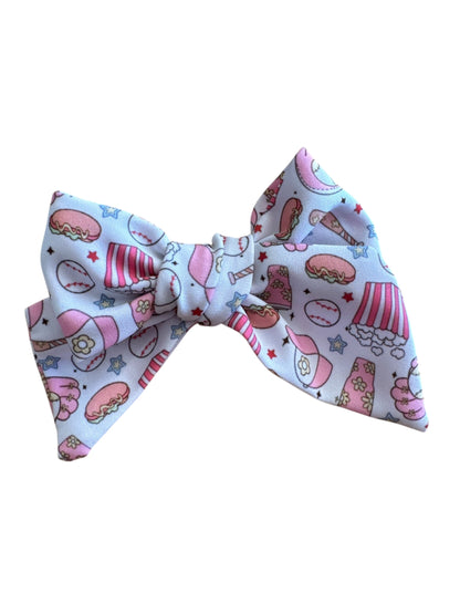 Baseball Hair Bows for Girls - Pink Sports Bow with Alligator Clip for Game Day