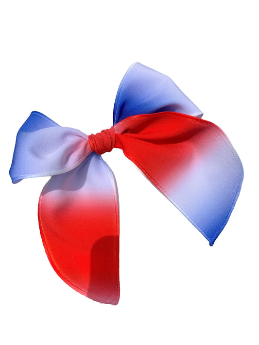 Ombre Patriotic Hair Bows & Headbands – 4th of July Collection for Girls