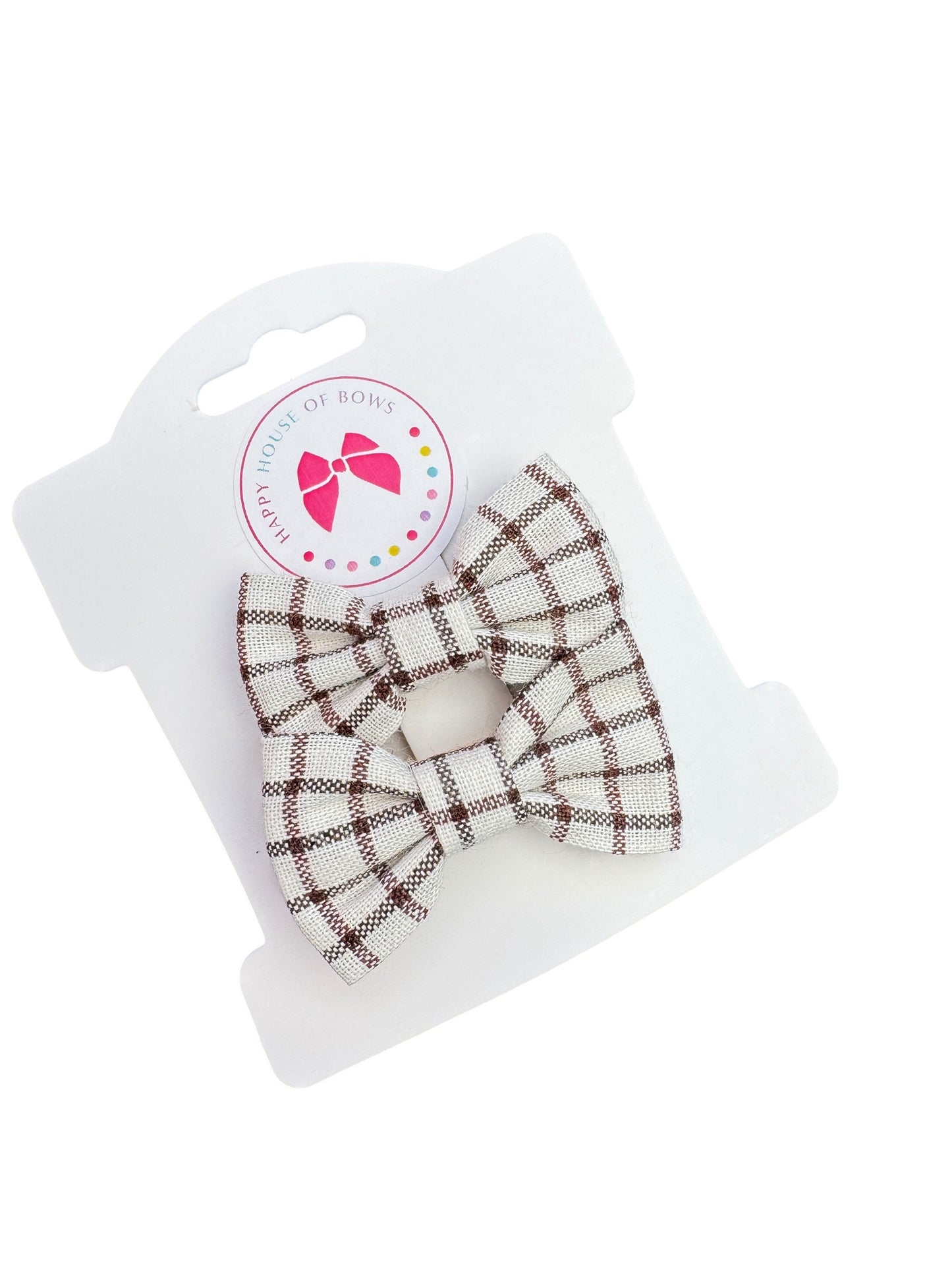 *Mini Linen Baby Clips