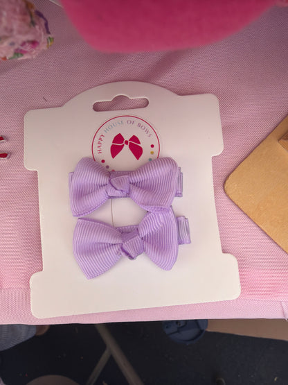 Mini Ribbon Baby Hair Clips - Tiny Bow Clips for Babies & Toddlers
