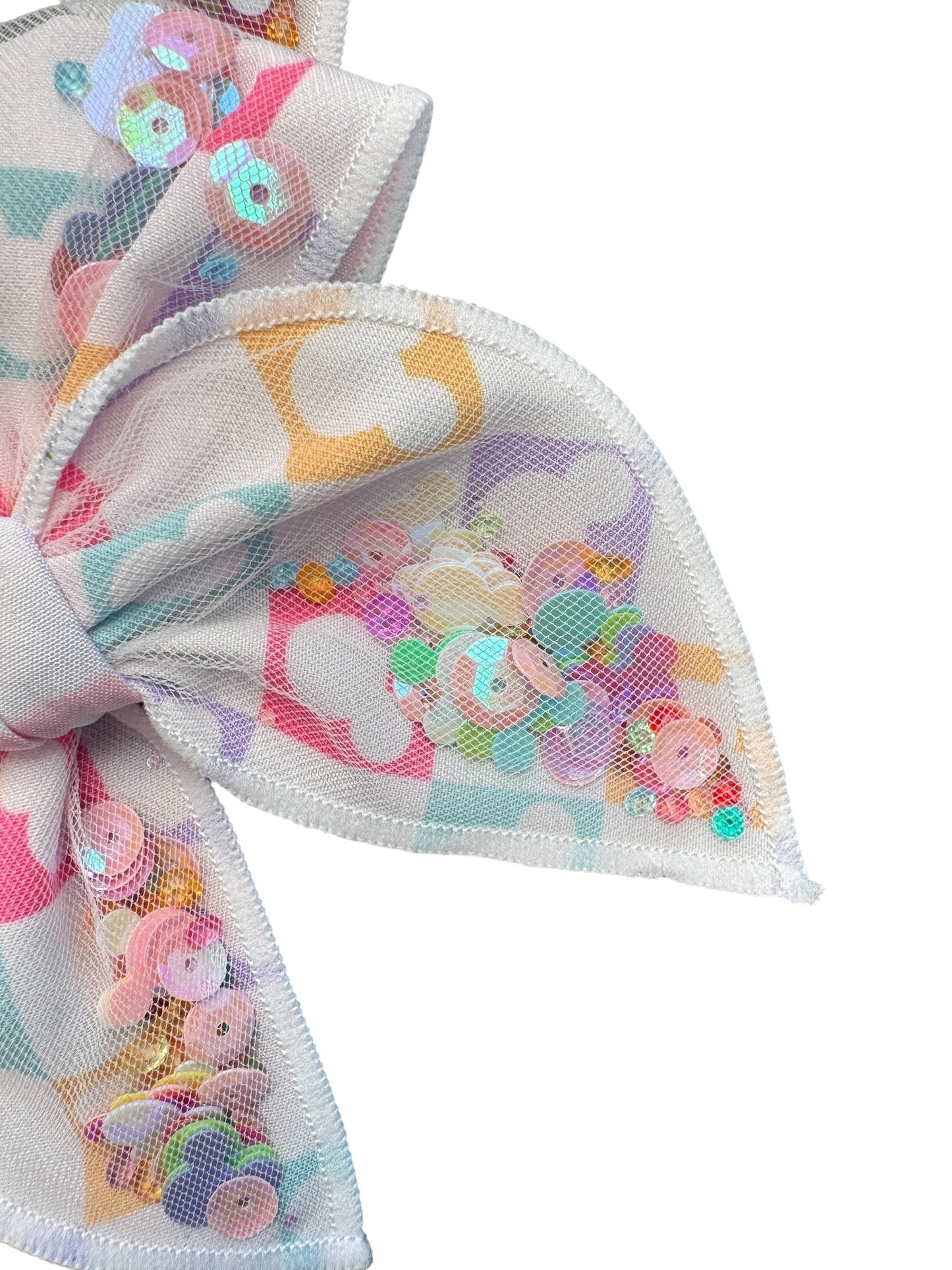 Checkered Mouse Shaker Hair Bow for Girls
