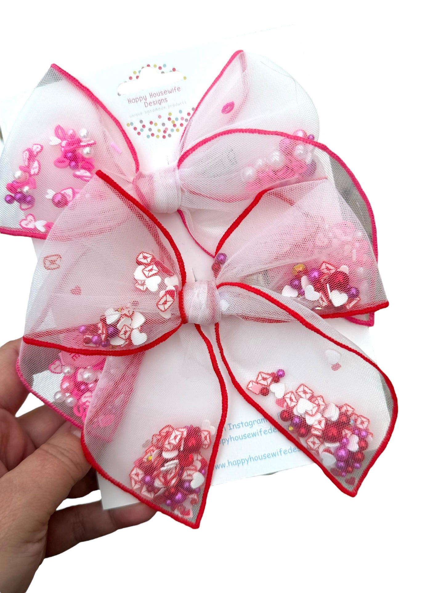 *Valentine’s Day Shaker Hair Bows