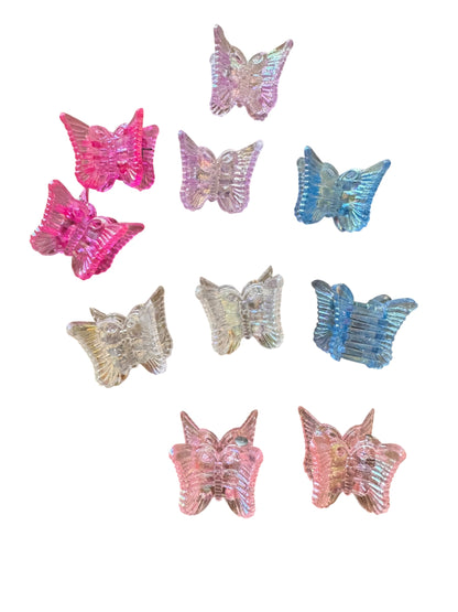 Mini Butterfly Claw Clips for Girls | Non-Slip Hair Clips Set