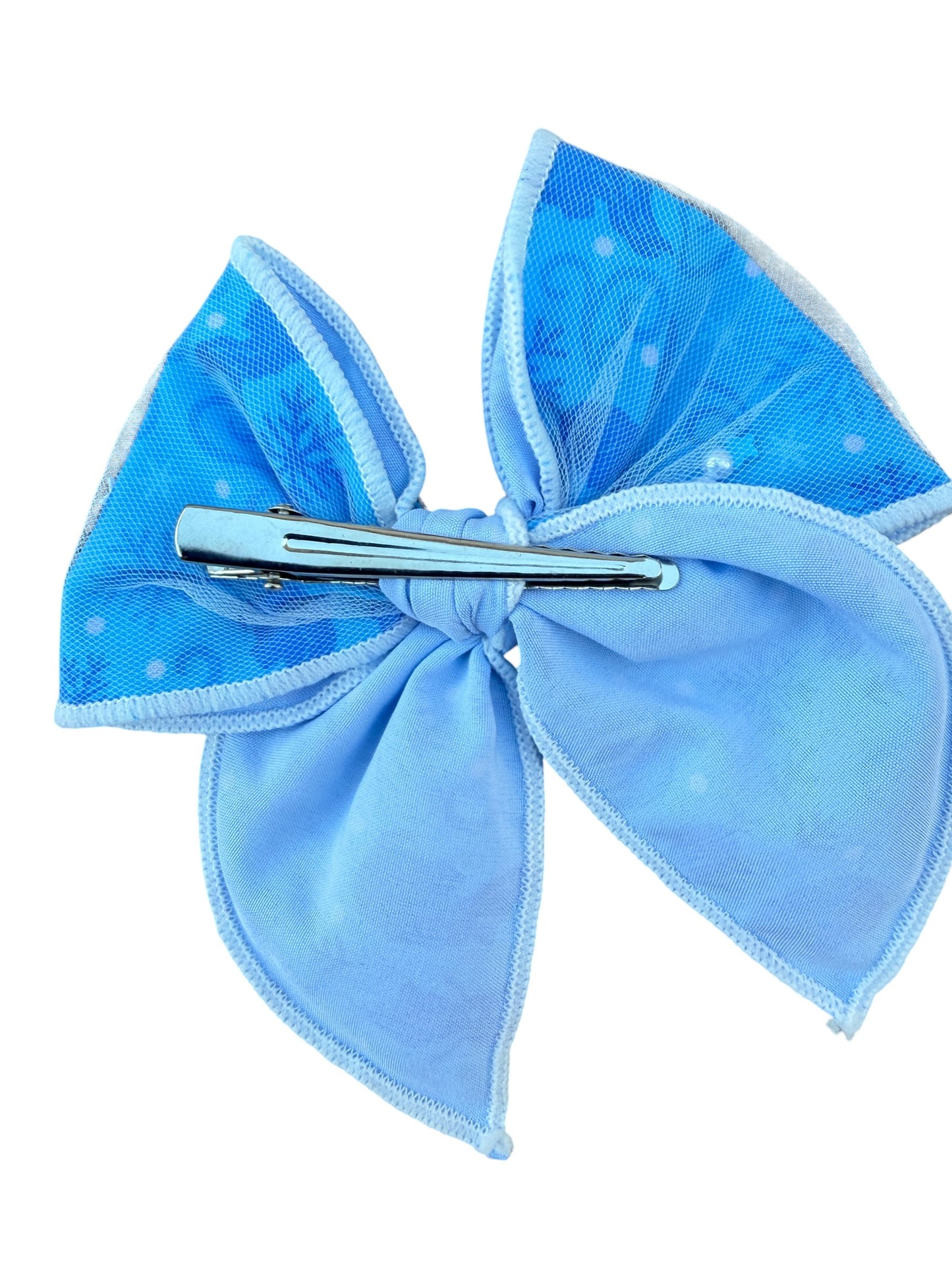 Ice Princess Snowflake Shaker Hair Bow – Girls Alligator Clip Hair Bow
