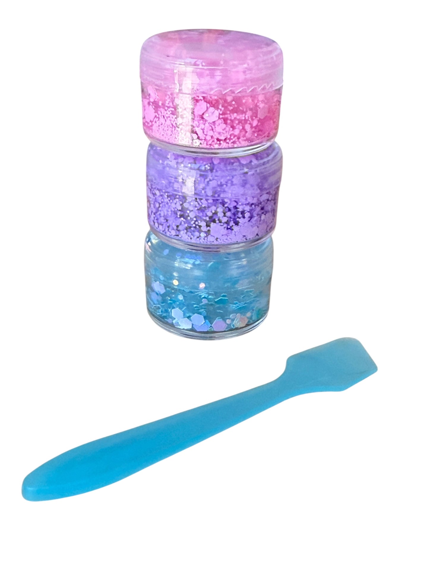 Mini Glitter Hair & Body Gel for Kids – Sparkle in Pink, Purple or Blue| Festival & Party Glitter Set of 3