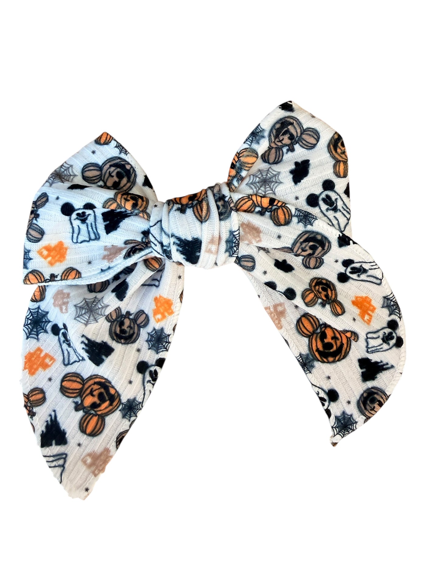 Halloween Mouse Ghost Pumpkin Hair Bows for Girls