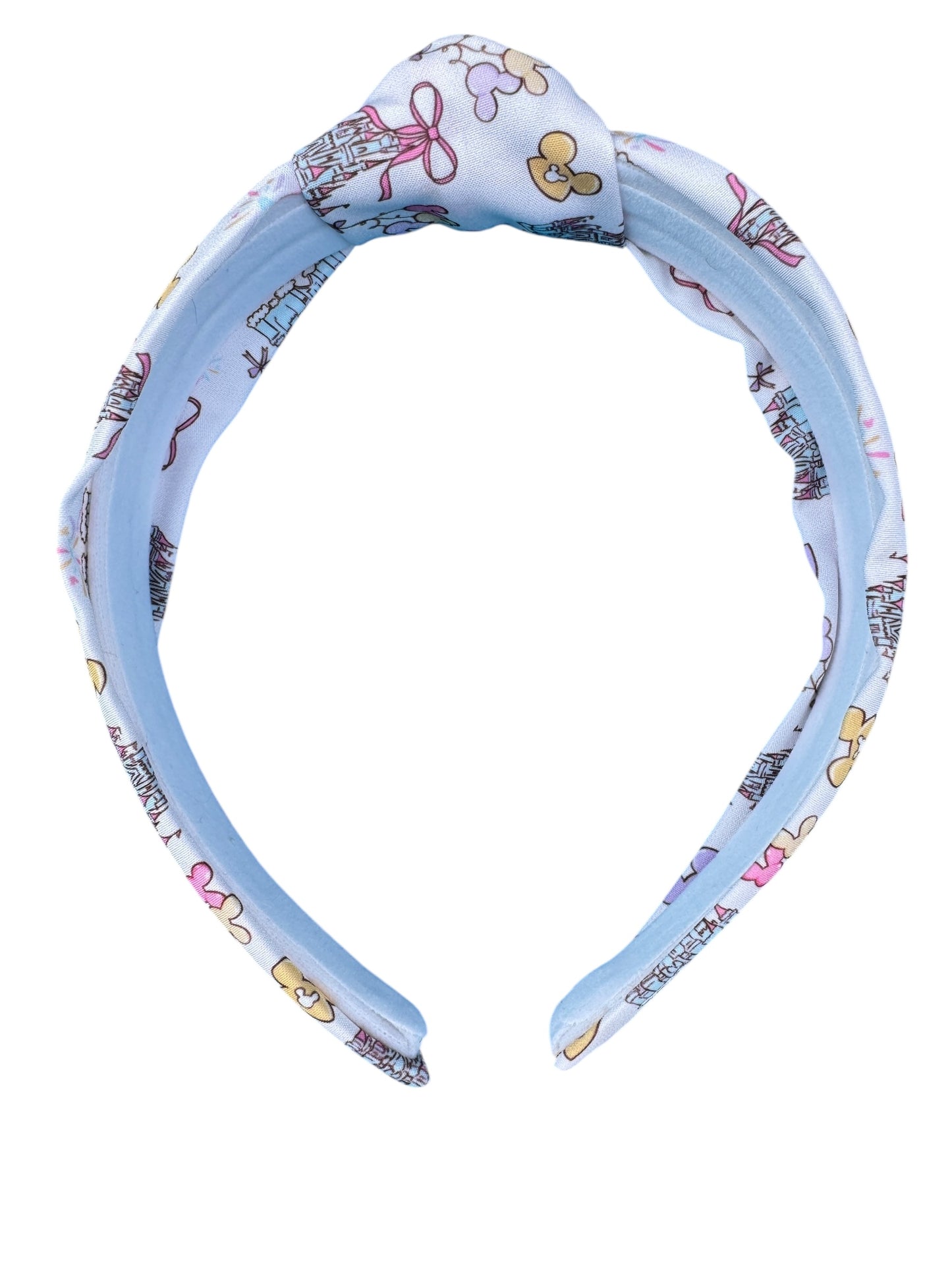 White Castle Knotted Headbands for Girls