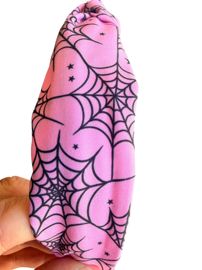 Pink Spider Web Headband – Halloween Headbands for Girls