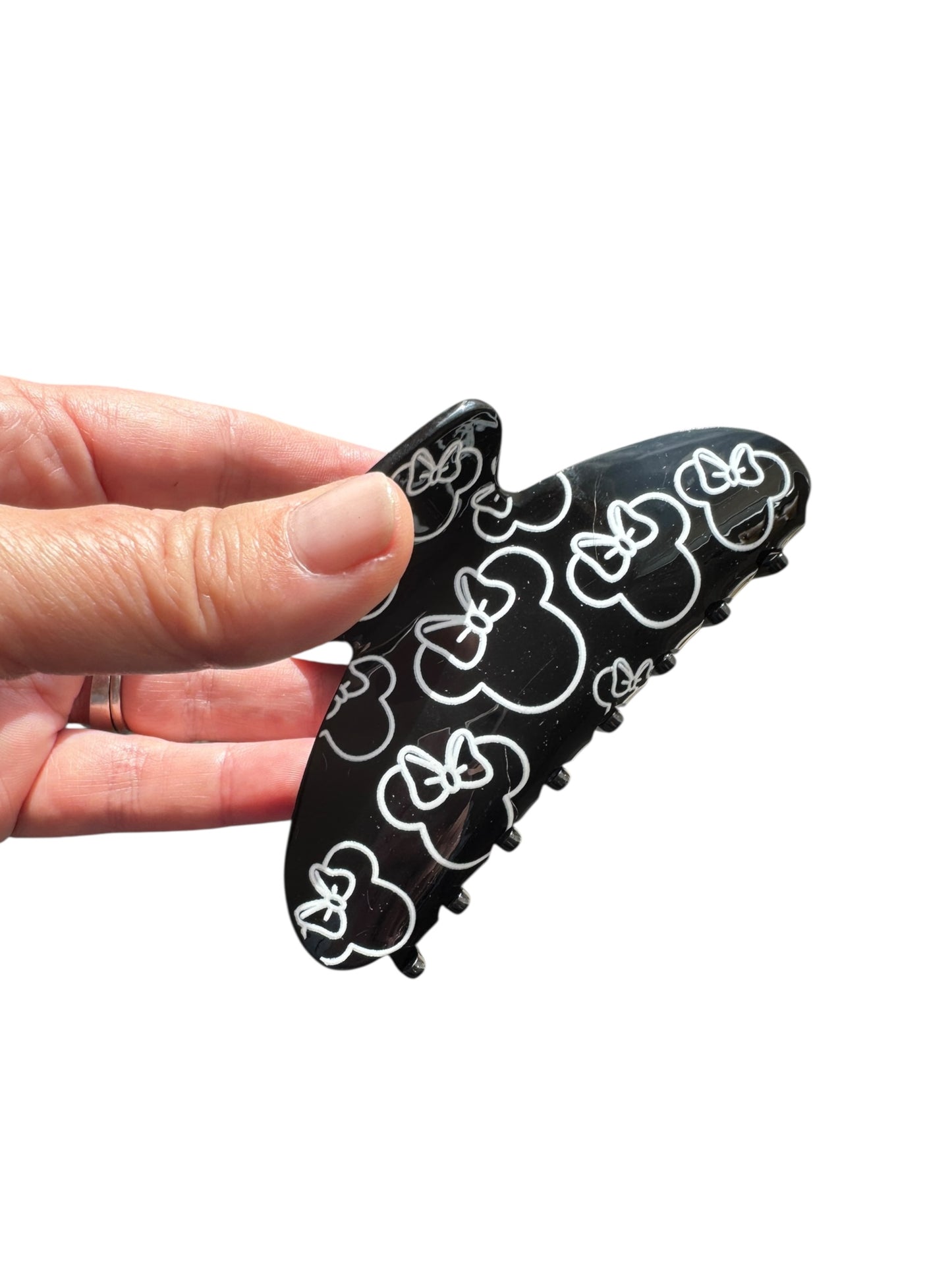 Black Minnie Claw Clips for Girls & Women