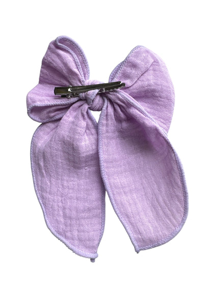 Spring Muslin Hair Bows for Girls | Alligator Clip Bows