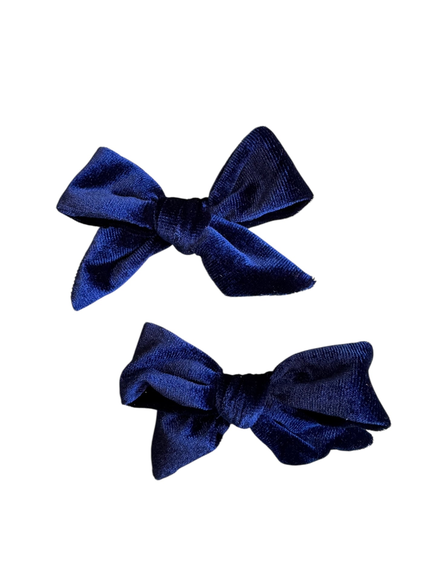 Mini Velvet Pigtail Sets - Matching Hair Bow Pairs