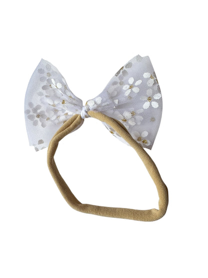 Daisy Tulle Hair Bows for Babies & Toddlers | Spring Flower Hair Accessories