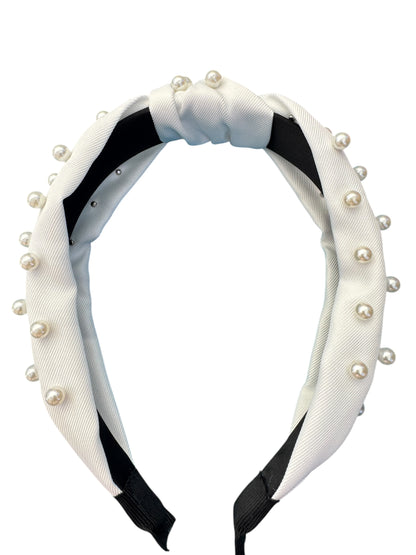 *Pearl Tie Knot Headband