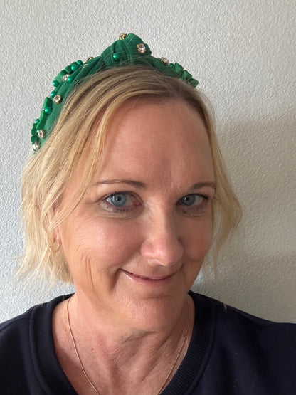 *Rhinestone Shamrock Headband