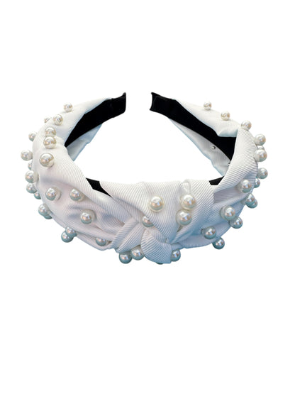 *Pearl Tie Knot Headband