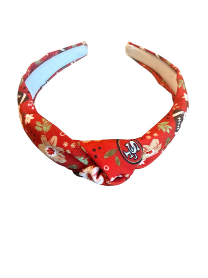 49er Football Team Hair Bows and Headbands