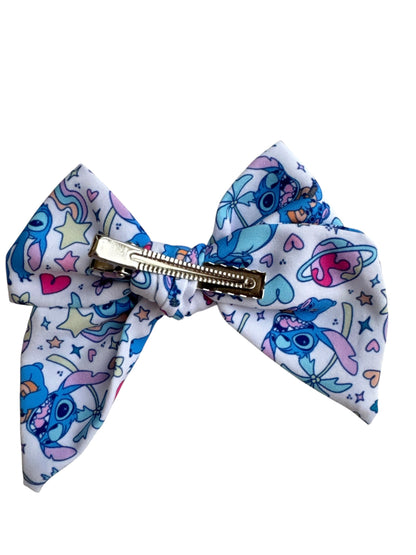 Stitch Hair Bows for Girls - Hawaiian Character Alligator Clip Bows