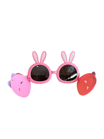 Pink and Purple Bunny Sunglasses for Toddlers Ages 3 - 10 | Kids UV Protection