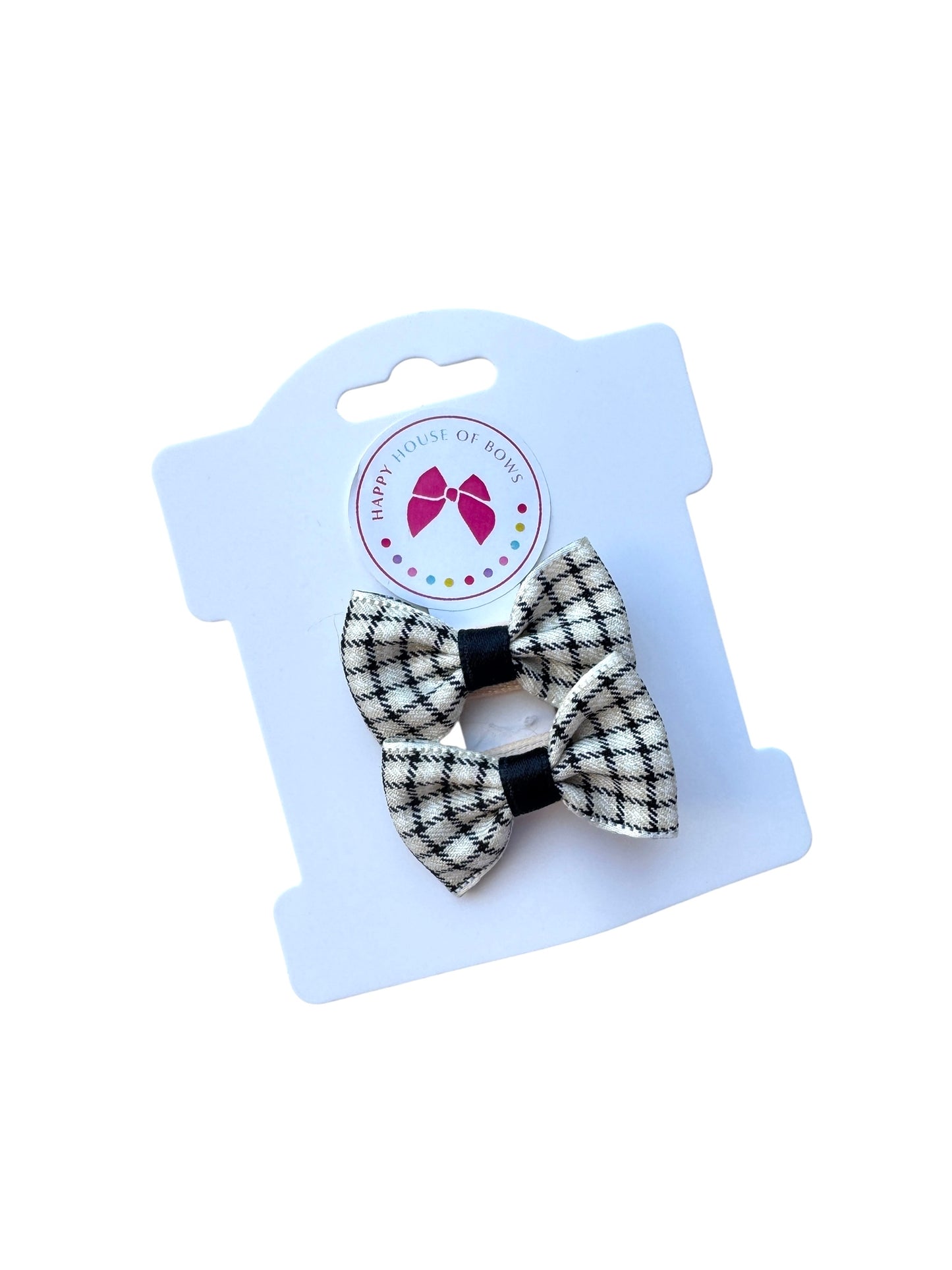Mini Black & White Baby Hair Clips