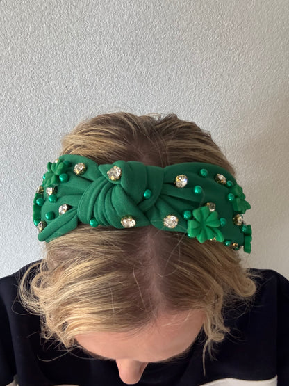 *Rhinestone Shamrock Headband