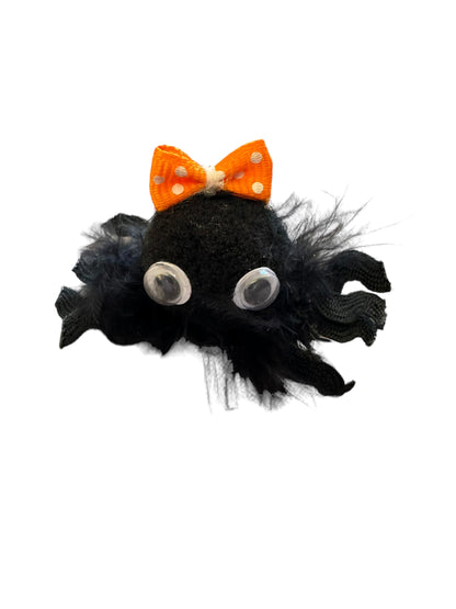 Fuzzy Spider Hair Clips