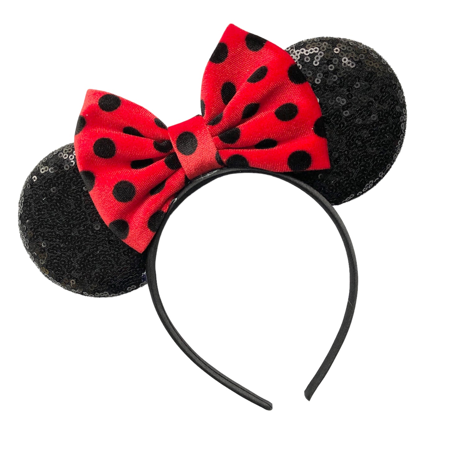 *Polka Dot Mouse Ear Headband