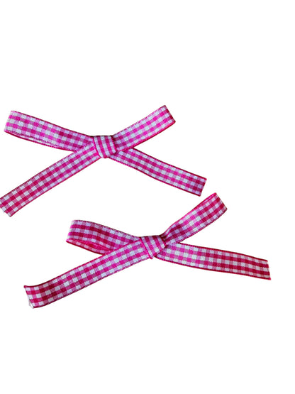 Gingham Mini Hair Bows & Headbands for Kids – Everyday Bow in 10 Colors