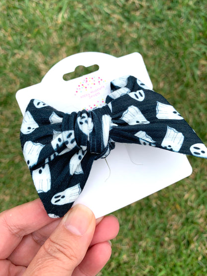 White Ghost Hair Bows