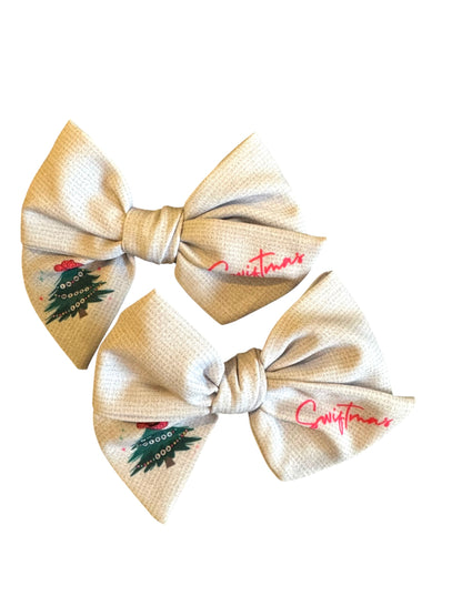 *White Swiftmas Hair Bows